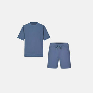 Nuevas llegadas Hombres Algodón Dos piezas Chándal OEM 2025 - Product Image 1