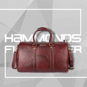 Hammonds Flycatcher Brown 18 "Bolsa de lona de cuero 10L Equipaje de vuelo de cabina de viaje para hombres y mujeres con cierre de cremallera - Product Image 2