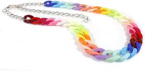 Pendentifs, breloques et perles en résine, chaîne à maillons en résine, idéale pour les bracelets superposés, chaîne à maillons en résine à prix avantageux - Product Image 5