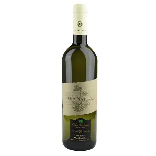 High Italian Quality Bio Natural 75cl Trebbiano grapes doc white wine for wholesale