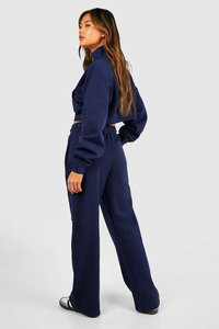 Nouvel ensemble de survêtement décontracté pour femme en deux pièces, couleur marine, hiver, respirant, écologique, léger, vente en gros - Product Image 2