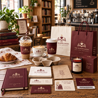 Fournitures pour librairies et cafés de la marque AT PACK avec gobelets personnalisés, sacs en papier, gobelets en plastique et solutions d'emballage à emporter