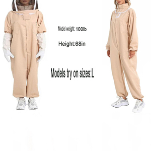 Trajes de ropa de apicultura de cuerpo completo a precio de fábrica Popular para traje de cuidador de abejas, traje de abeja espacial BLANCO a la venta - Product Image 2