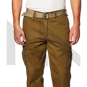Pantalones Cargo tácticos deportivos de alta calidad para hombre, Pantalones rectos sólidos con logotipo personalizado, transpirables, multibolsillos, ligeros, lavado oscuro - Product Image 4
