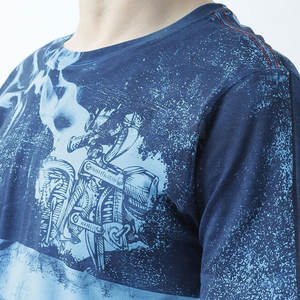 Camiseta extragrande para hombre superventas Sublimación de color personalizada de calidad premium hecha de poliéster/algodón Posición del logotipo frontal - Product Image 6