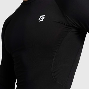 Camisetas Interiores de Compresión de Manga Larga Negras para Hombre GA - Product Image 5
