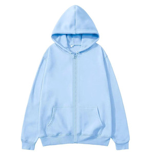 Sudadera con Capucha y Cremallera para Hombre, Diseño OEM, Parches de Chenilla, Tallas para Adultos, Ropa Deportiva ODM, Ropa Deportiva de Otoño, 100% Algodón - Product Image 1