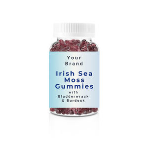 Offre exceptionnelle sur les suppléments de soins de santé de qualité authentique Mousse de mer irlandaise avec bardane Bladderwrack Gummies à prix nominal - Product Image 1