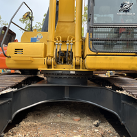Excavatrice sur chenilles Komatsu PC220, 22 tonnes, hydraulique, moteur SAA6D107, d'occasion, japonaise, pour travaux de construction lourds