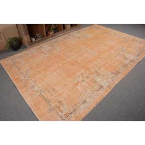 พรมหญ้าทะเลสไตล์ตุรกีสีส้มแนววินเทจแบบคลาสสิก6FT พื้นที่ขนาดใหญ่5in x 10FT ขนหญ้าทะเลงานเย็บปะทรงสี่เหลี่ยมผืนผ้าน้ำยางสำหรับห้องโถงห้อง - Product Image 5