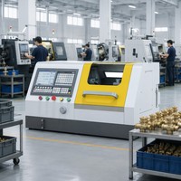Tour CNC à broche unique de haute précision avec une précision de 0,001 mm, portée de 210 mm, garantie 1 an, capacité de 10 kg pour le tournage des métaux