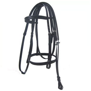 Fancy Handcrafted Premium Leather Horse Brida con Roper Reins Forma anatómica y suave acolchado ajustable con 5 "Bit - Product Image 2