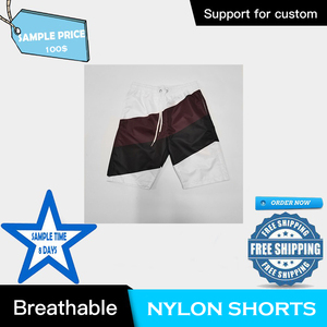 Pantalones cortos cortavientos para correr deportivos de verano y otoño ecológicos para hombre, pantalones cortos de nailon sólido con logotipo impreso personalizado - Product Image 2