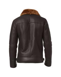 Blouson en cuir B3 Bomber en fourrure de mouton, veste de moto d'hiver pour homme, veste B2 pour homme, vestes pour homme - Product Image 6