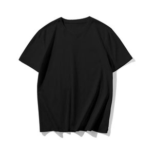 Venta al por mayor personalizado su logotipo de marca 100% algodón camiseta en blanco hombres camiseta lisa Casual hombres camisetas - Product Image 3