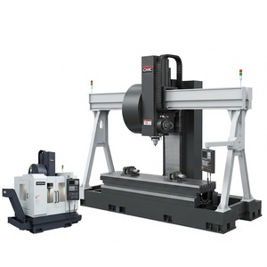 เครื่องจักรกลซีเอ็นซีแบบสองเสาสำหรับงานอุตสาหกรรม BT50 FANUC แกนเดี่ยว ประสิทธิภาพสูง ป้อนวัสดุเร็ว สำหรับงานแม่พิมพ์ ชิ้นส่วนยานยนต์ และชิ้นส่วนทางอากาศยาน - Product Image 5