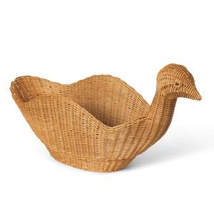 Cesta trenzada de mimbre para decoración de baby shower, contenedor de mimbre, cestas de almacenamiento, cesto para niños - Product Image 2