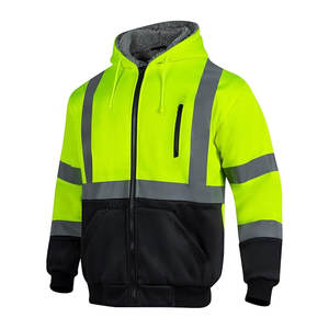 Sudadera con capucha de uniforme de trabajo de alta calidad Super Visible Hivis chaqueta de sudadera de seguridad reflectante al por mayor sudaderas con capucha de alta visibilidad - Product Image 1