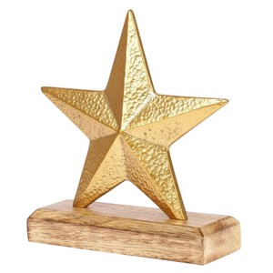 Escultura de Reno de Metal Plateado de Diseño Moderno Hecha a Mano sobre Base de Madera de Mango, Decoración Navideña para Mesa del Hogar, Figura en Oferta - Product Image 3