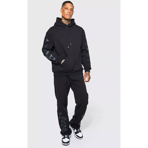 Chándales de hombre transpirables de color sólido de manga larga para ropa informal de diseño personalizado a la venta - Product Image 5
