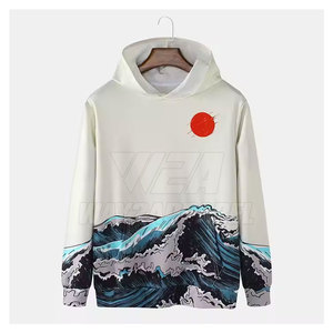 เสื้อฮู้ดผู้ชายผ้าโพลีเอสเตอร์พิมพ์ลายแบบระเหิดน้ำหนักเบา - Product Image 1
