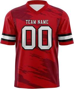 Maillot de football personnalisé style camouflage pour hommes, sublimé, col en V, manches courtes, respirant, en maille, uniforme d'équipe, option logo, nom et numéro - Product Image 5
