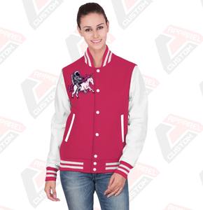 Venta caliente de las mujeres Casual Street Wear Varsity Jacket Nueva moda de impresión personalizada chaqueta transpirable para las mujeres - Product Image 1