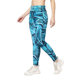 Leggings de fitness pour femmes Offre Spéciale sur mesure collants d'entraînement respirants en polyester spandex Style décontracté dames - Product Image 3