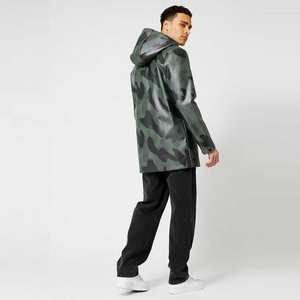 Chaquetas Impermeables de Lona para Hombre, Talla Grande, Casuales, Sólidas, para Caza al Aire Libre, con Cierre de Cremallera y Logotipo Personalizado, para Otoño - Product Image 5