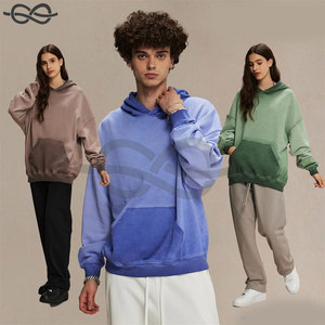 Sweat à capuche surdimensionné 100% coton French Terry pour hommes personnalisable Premium pull lourd doux coupe confortable - Product Image 6