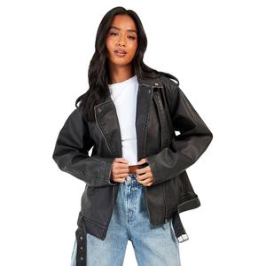 Veste de moto en coton pour femmes, de haute qualité, fabriquée au Pakistan, meilleur fournisseur, tendance, unie, tricotée, respirante - Product Image 1