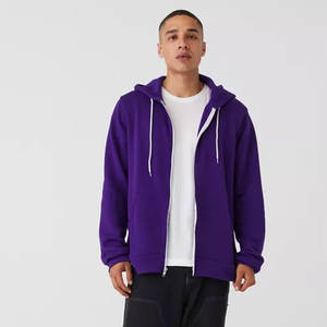 Bella toile unisexe éponge polaire pull DTM sweat à capuche 3729 bella toile fermeture éclair sweats à capuche - Product Image 1