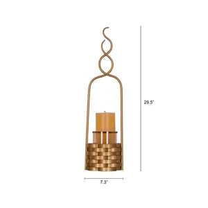 Modern Geometric Metal Votive Holder Eco-Friendly Heat Resistant for Indoor and Outdoor Home Decoration for Christmas - Product Image 4