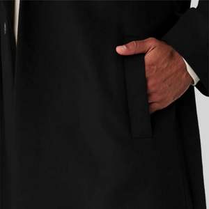 Men Formal Wool Overcoat, Double-Breasted Long Winter <b>Coat</b> for Business and Outdoor Wear, Tailored Slim-Fit Wool <b>Coat</b> for Men - Product Image 4