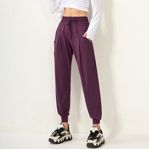 Pantalones Cargo Suaves Personalizados al por Mayor para Mujer, Pantalones Deportivos de Gimnasio, Pantalones de Yoga de Cintura Media, Pantalones Casuales - Product Image 6
