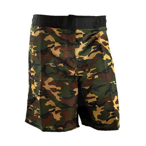 Shorts MMA de style dernier cri, design et logo personnalisés, imprimé camouflage, polyester, légers, durables, de haute qualité - Product Image 5