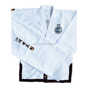 Dobok de Taekwondo ITF Professionnel Personnalisé avec Broderie du Logo Service OEM 100% Coton Respirant Léger Uniforme de Maître - Product Image 6
