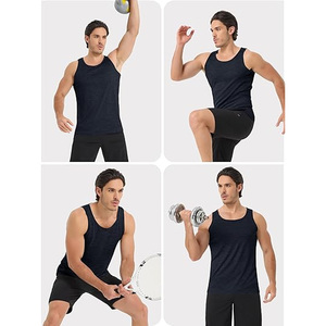 Customized <b>Mens</b> Warm Stringer Gym <b>Singlet</b> Quick Dry Casual Sleeveless Tank Tops <b>for</b> Bodybuilding and Running - Product Image 3