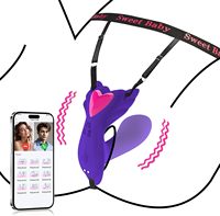 Vibrateur Cœur d'Amour Portable pour Contrôle à Distance sans Fil par APP, Clitoridien, Invisible, Étanche, 9 Vitesses, USB