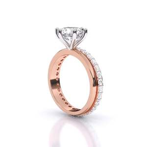 Anillo solitario minimalista con diamante de corte redondo de 2.45 ct, color F, claridad VS, diamante cultivado en laboratorio en oro de 14 quilates, para ocasiones especiales y fiestas. - Product Image 5