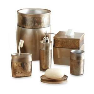 Ensemble de salle de bain en laiton, accessoires modernes, offrant un rangement coordonné pour la salle de bain avec une finition élégante et une construction durable - Product Image 2