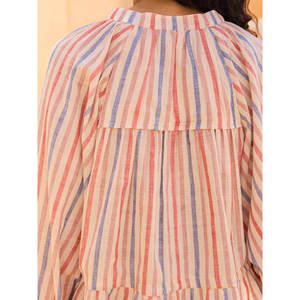 เสื้อเชิ้ตลำลองผ้าฝ้ายลายทางจากบิจู - Product Image 6