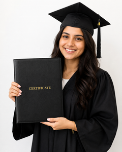 Porte-diplôme personnalisé en similicuir A4 pour la remise des diplômes, avec logo personnalisé, logo gaufré à chaud doré, impression UV - Product Image 3