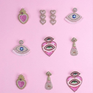 Pendientes Artesanales de Cuentas para Mujer, Cuentas de Semillas, Ligeros, Estilo Bohemio, Joyería de Moda - Product Image 2