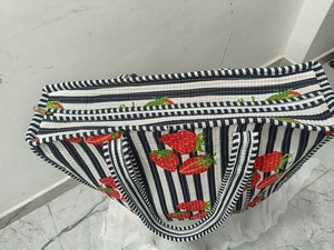 Zesty กระเป๋าผ้าถักลายทางสีส้ม-พกพาสะดวกและเป็นมิตรต่อสิ่งแวดล้อม - Product Image 5