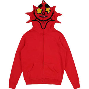 Venta al por mayor de gran tamaño largo Zip Up Hoodie para hombres mujeres Casual Streetwear Sudadera con capucha con bolsillos con cremallera completa OEM - Product Image 1