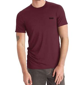 T-shirts pour hommes de haute qualité confortables 100% coton à manches courtes évacuation de l'humidité respirant 200g Jersey tissu imprimé personnalisé - Product Image 1