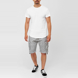 Pantalones cortos de carga para hombre con logotipo personalizado del fabricante de fábrica-Color sólido Multi-Bolsillos Estilo casual OEM Venta al por mayor Fleece Impresión digital - Product Image 3