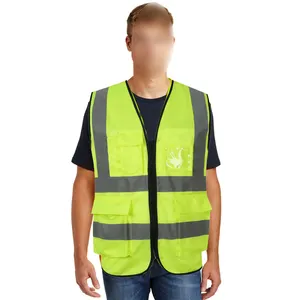 Good Selling Customized Logo Construction Security Safety Vest Reflective Clothing Work Wear Vest BY PASHA INTERNATIONAL