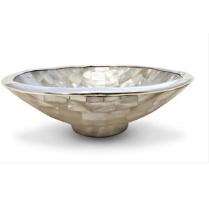 ชามเสิร์ฟมุกและเงินสีขาวคุณภาพสูง ดีไซน์ขนาดใหญ่น่าสนใจ ขนาดและรูปร่างที่กําหนดเอง - Product Image 4